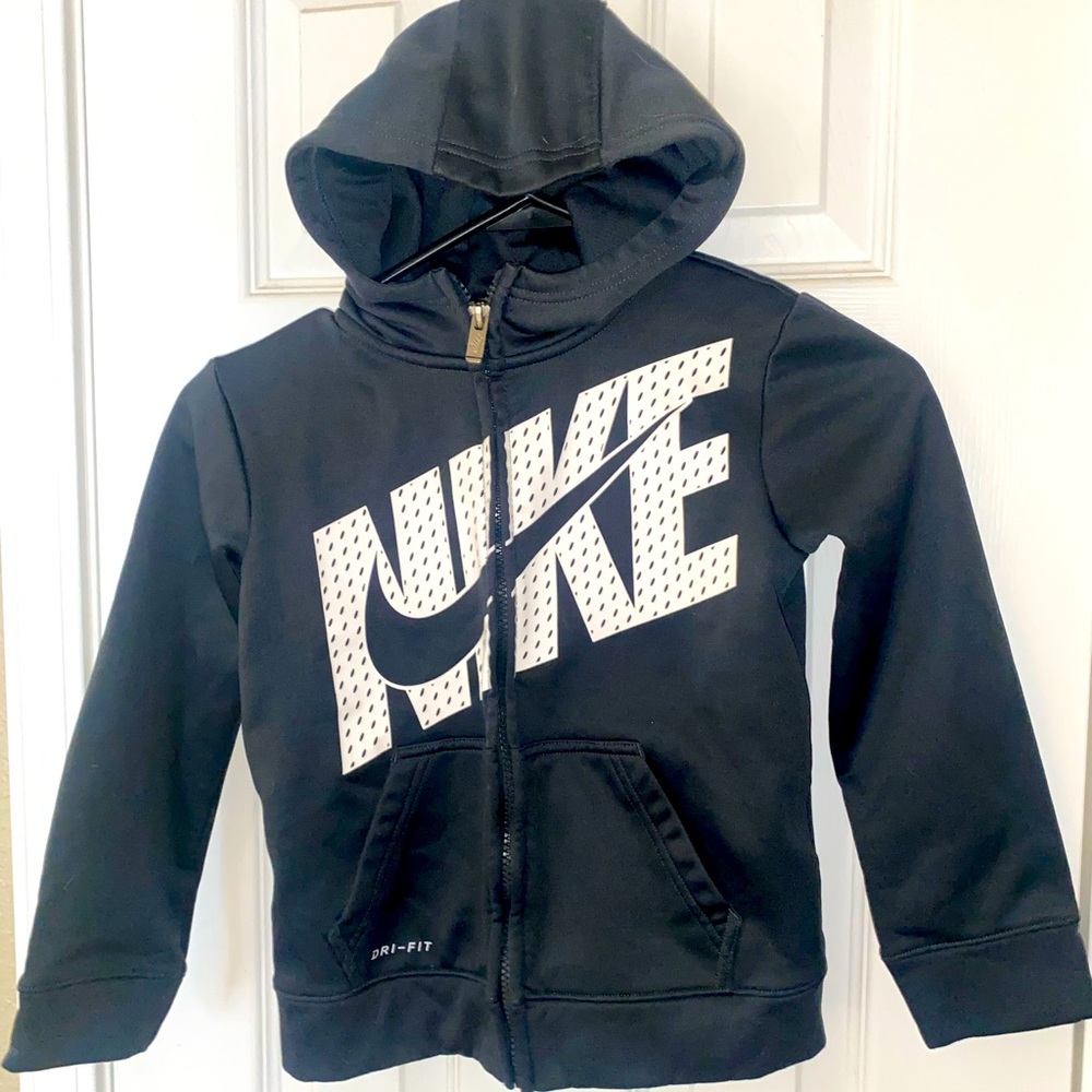 NIKE Boys Fleece Dri-Fit Zip Up Hoodie